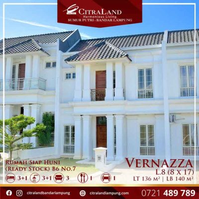 tipe vernazza rumah siap huni citraland bandar lampung rumah siap huni citraland bandar lampung